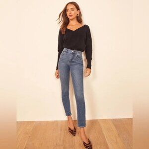 Reformation High Rise Skinny Jeans is Syracuse Wash Size 25